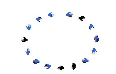 Hier ist das Ergebnis, wenn Sie eine elliptische Auswahl mit dem Pinsel nachziehen.